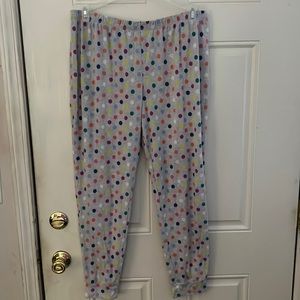 SO XL poka dot pajama bottoms